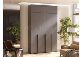 Шкаф четырехстворчатый Норд 1600 с антресолью графит МГ