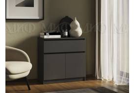 Комод 800 1 ящик 2 двери Челси Графит
