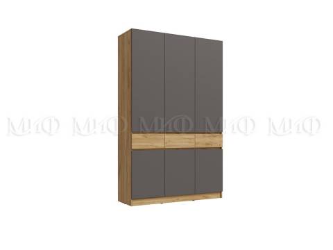 Шкаф 3-х створчатый Роджина Графит