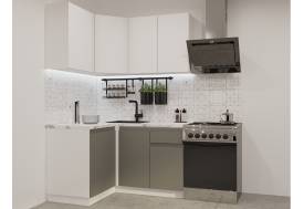 Кухонный гарнитур арт 5 Лайн Тальк Обсидиан 1200х1400 мм