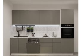 Кухонный гарнитур арт 12 Лайн Обсидиан 3000 мм