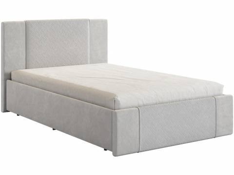 Кровать Хлоя 1200 велюр галька