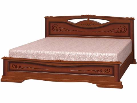 Кровать Елена-3 1200 Орех