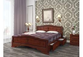 Кровать Карина-6 с 2-мя ящиками 1200 Орех