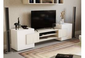 Тумба ТВ 03 ВНК белый/дуб крафт белый