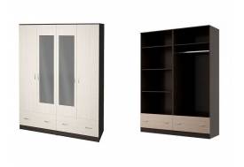 Шкаф Ронда ШК-4 венге/дуб беленый