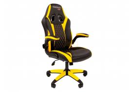 Офисное кресло Chairman game 15 Россия экопремиум черный/желтый н.п.