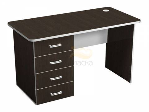 Стол письменный с тумбой правый с кабель каналом ПСт1.12Пр