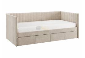Кровать-софа с ящиками Твикс цвет велюра капучино