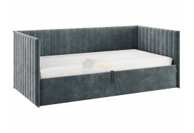 Кровать-софа с подъемным механизмом Твикс цвет велюра графит
