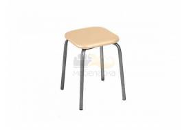 Табурет квадратный Эконом 18 С бежевый/серый