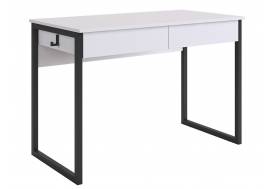 Стол Юниор белое дерево/черный муар