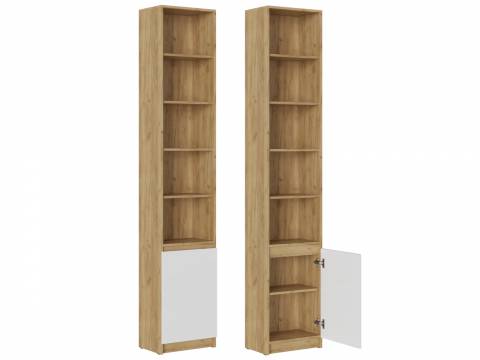 Стеллаж СЖ-001 Бостон МДФ белый