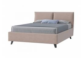 Кровать Сандра с ПМ 1600х2000 мм рогожка бежевый