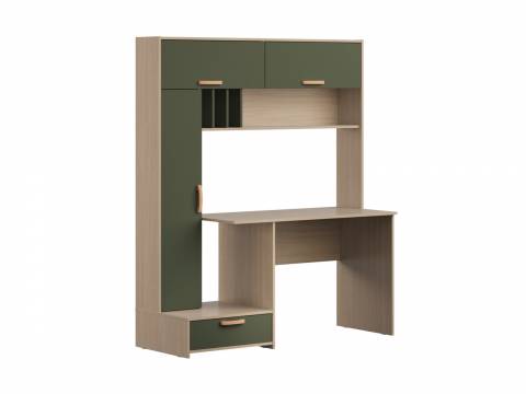 Стол письменный 03.243 Лайт Сатин, Дымчатый Зеленый