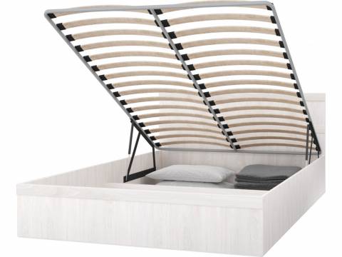 Кровать КД-1.12 1600 Сабрина-2 Ясень анкор светлый