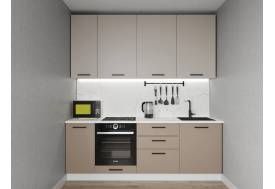 Кухонный гарнитур Каппучино 2200 (верх 950 мм) МДФ