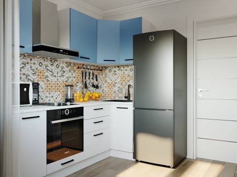 Кухонный гарнитур Капри 2200х1000 верх МДФ