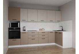 Кухонный гарнитур Каппучино 3200х1400 МДФ