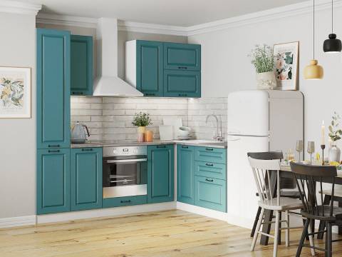 Кухонный гарнитур Аквамарин 2400х1600 мм