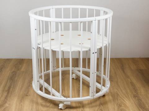 Кроватка трансформер 6 в 1 Классик белая