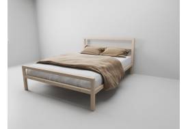 Кровать металлическая Комфорт 1600 бежевая