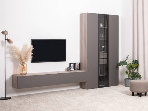 Гостиная Роквуд Графит мягкая шагрень