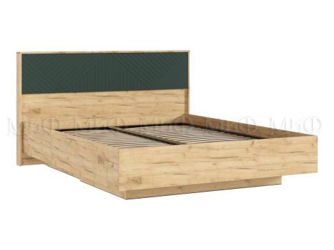 Кровать парящая 1600 Флэш (ортопед металл) Браш Мени Грин/Дуб Крафт