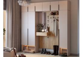 Прихожая Мебельсон К11 дуб крафт золотой/кашемир