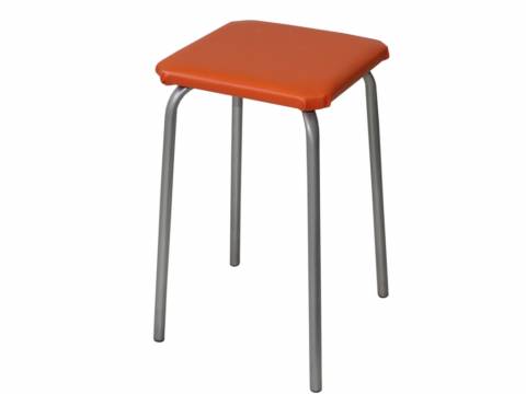 Табурет квадратный ДХ-9 обивка апельсин