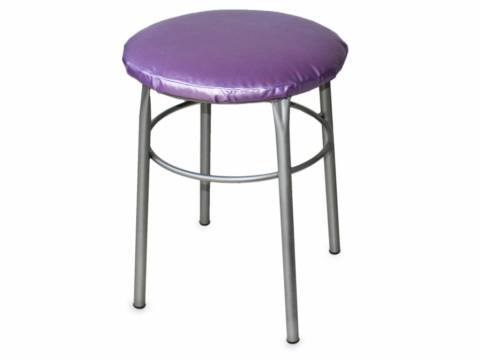 Табурет круглый ДХ-10 обивка сиреневый