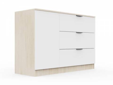 Комод Монблан 1200 Дуб сонома-Белый Шагрень