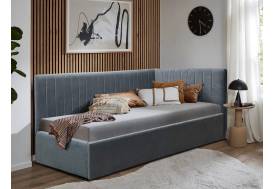 Кровать подростковая левая 900 Фрейм Страйп без подъема вивальди 34