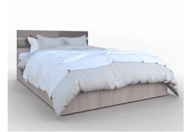 Кровать Трио 1400 ортопед с опорами Серебряный орех