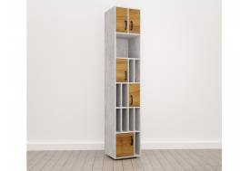 Стеллаж узкий высокий (С-13) Soft комбинированный