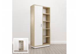 Шкаф комбинированный Левый (Е-13) Eclectic eco Дуб рокпайл-белый