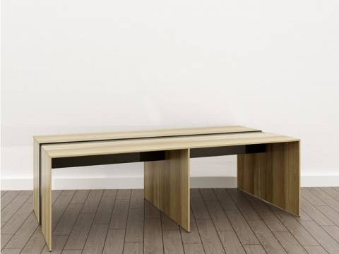 Стол для переговоров (О-4) Eclectic lite Дуб рокпайл-Скала