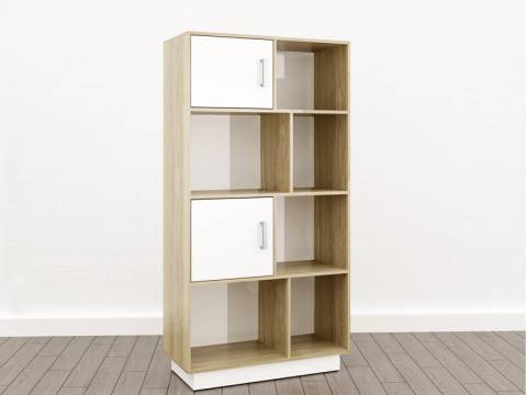 Стеллаж малый (О-10) Eclectic lite Дуб рокпайл-белый