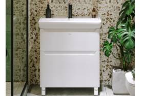 Тумба с раковиной Lana 70 белая Умывальник Q 70