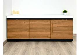 Экран под ванну МДФ Alt Black 1800 мм дуб