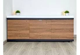 Экран под ванну МДФ Rita Black 1700 мм дуб