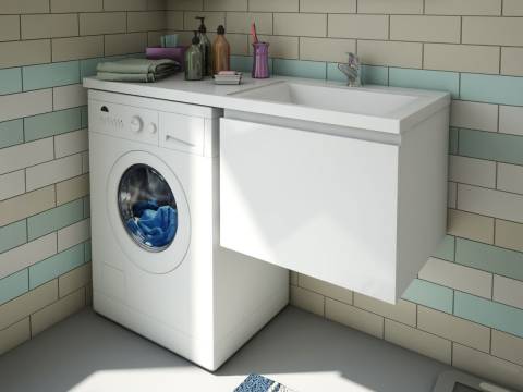 Тумба с раковиной Dallas Luxe 1150 навесная 1 ящик правая