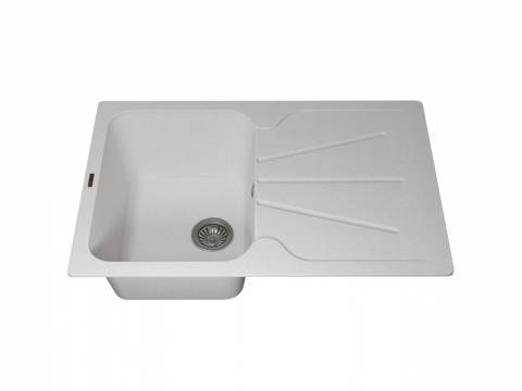 Кухонная мойка Uperwood Quartz UPD-04-01 белая матовая