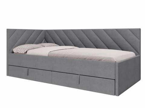 Кровать Оскар-1 велюр luma 23