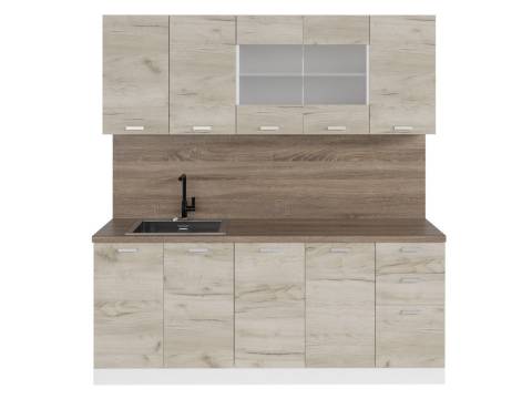 Кухонный гарнитур Синтра 2000 мм Дуб Браун