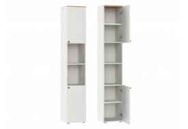 Стеллаж 16.427 Остин Белый шагрень