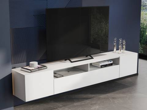 Тумба для телевидеоаппаратуры Денвер Белый