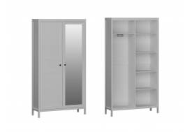 Шкаф для одежды 2-х дверный с одним зеркалом Фрея