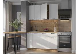 Кухонный гарнитур Хелмер 1400 мм ЛДСП Вотан/Белый