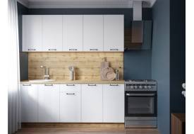 Кухонный гарнитур Хелмер 2000 мм ЛДСП Вотан/Белый